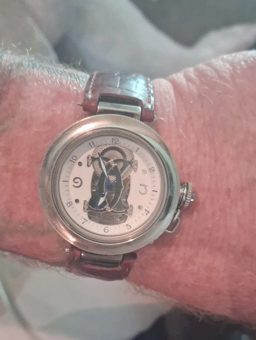 Authentic Pasha Cartier Skeleton Style Watch 2111 Series
